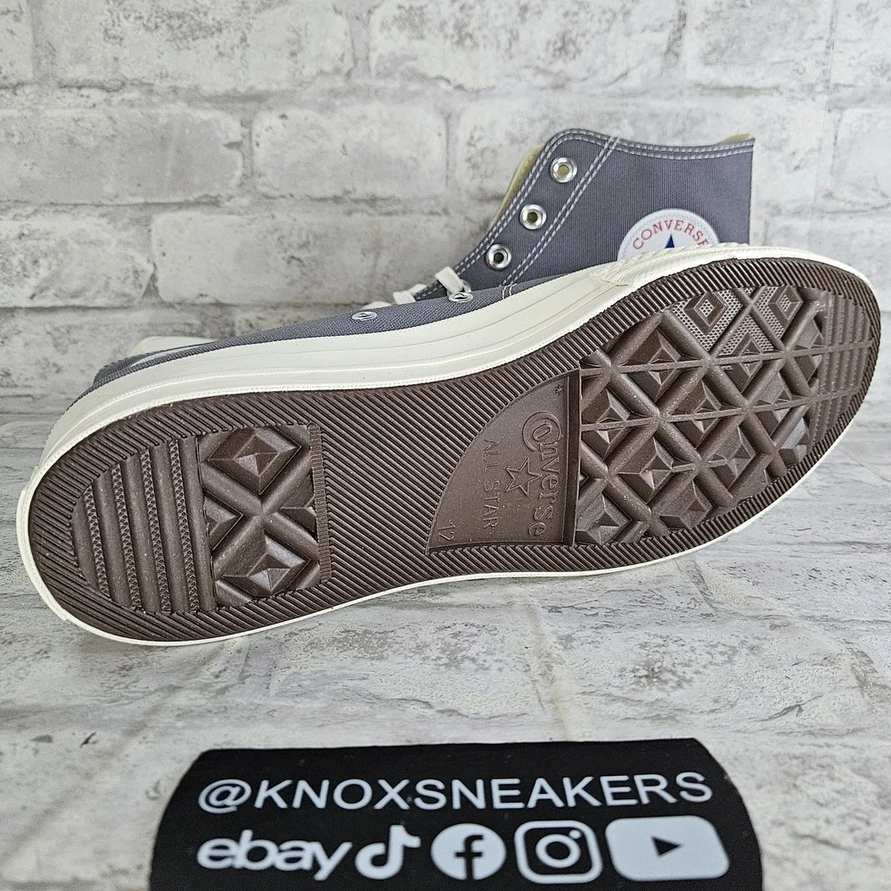 Converse Comme des Garçons x Chuck 70 High Steel Gray 171847c Men's Size 12
